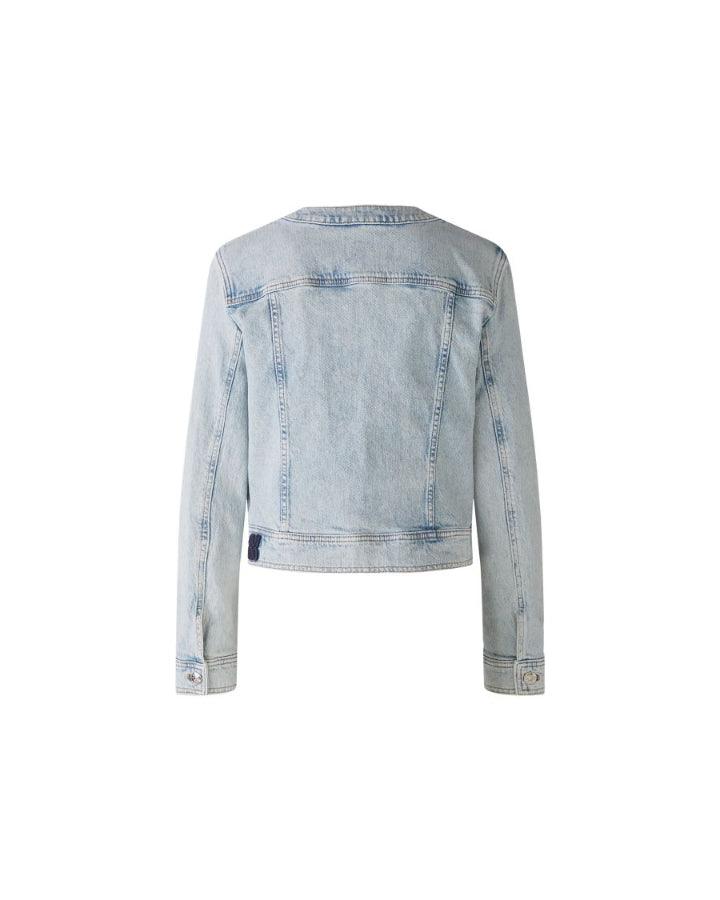 Oui Crew Neck Denim Jacket