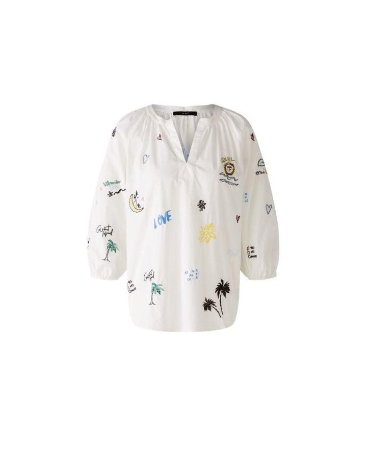 Oui Embroidered Blouse