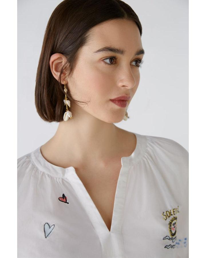 Oui Embroidered Blouse