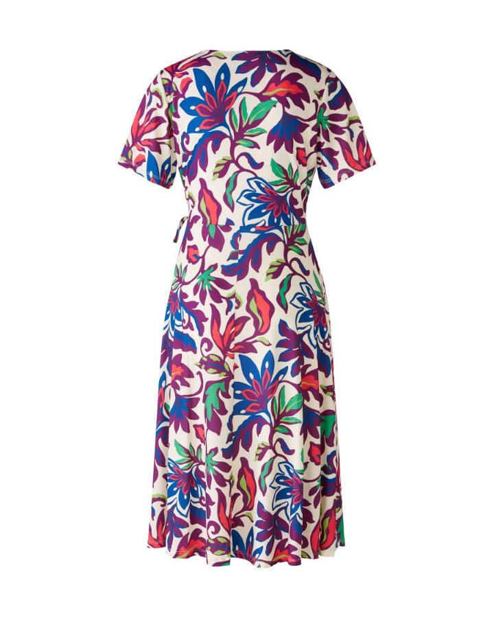 Oui Floral Wrap Style Dress