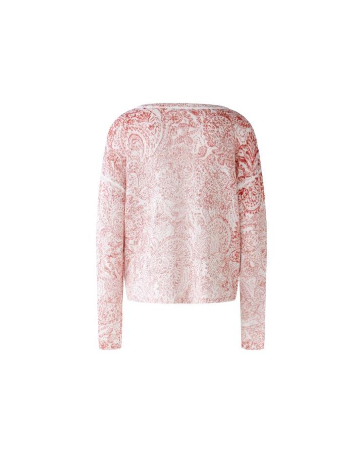 Oui Inside Out Paisley Pullover