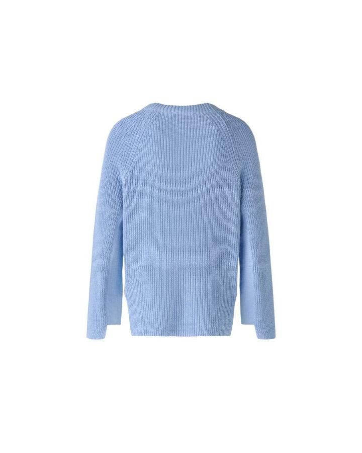 Oui Rubi Cotton Ribbed Pullover