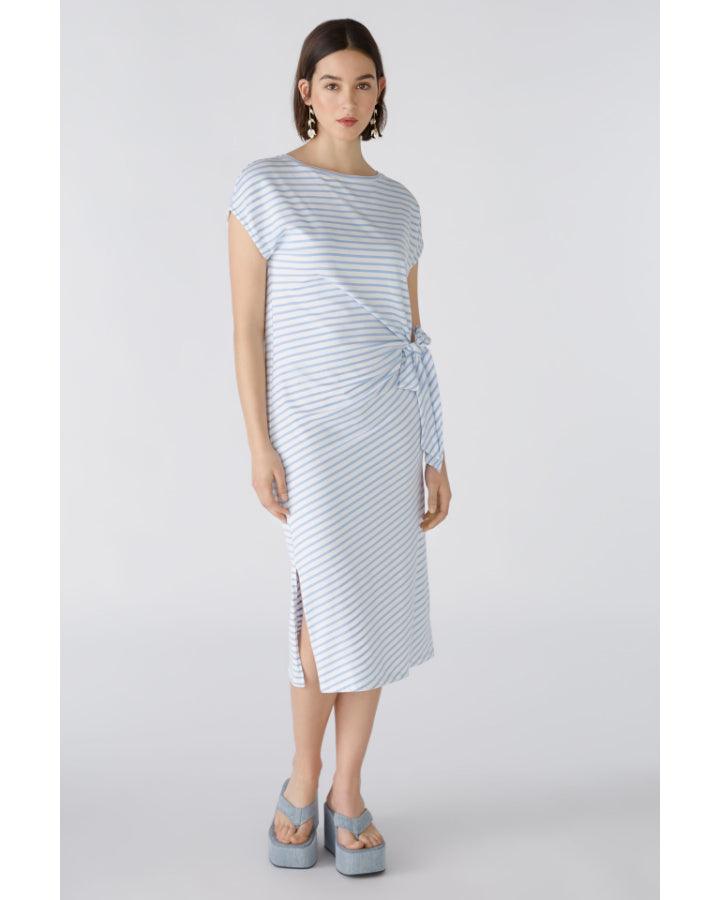 Oui Stripe Side Tie Dress