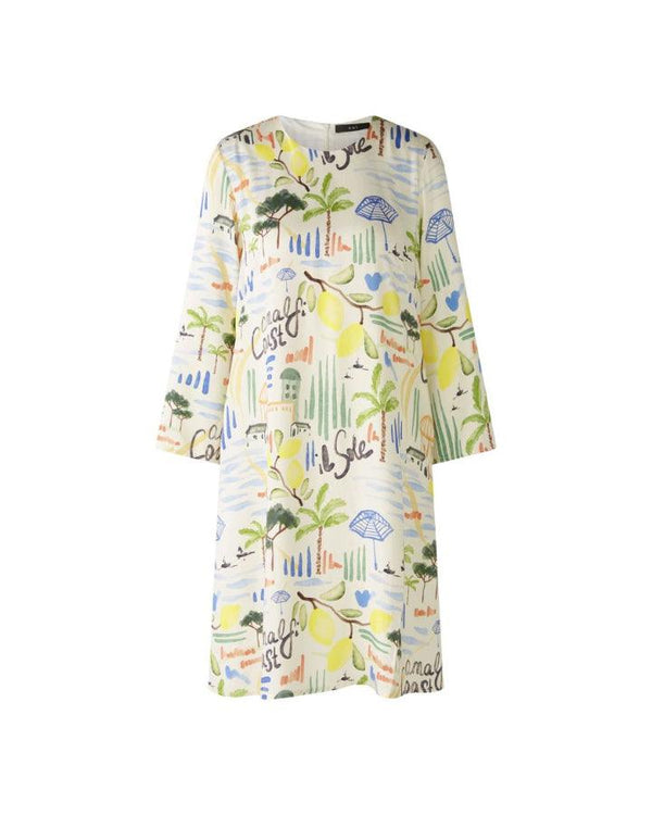 Oui Tropical Motif Print Dress