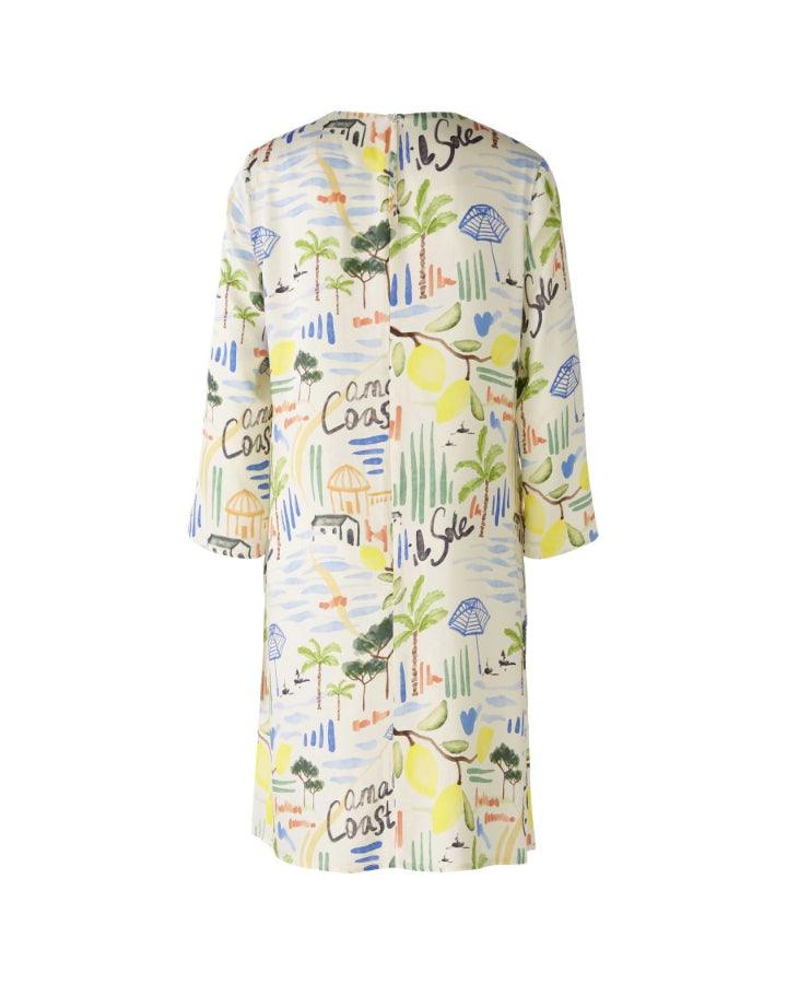 Oui Tropical Motif Print Dress