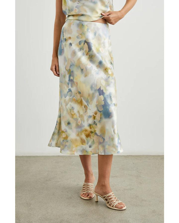 Rails Anya Diffused Blossom Satin Skirt