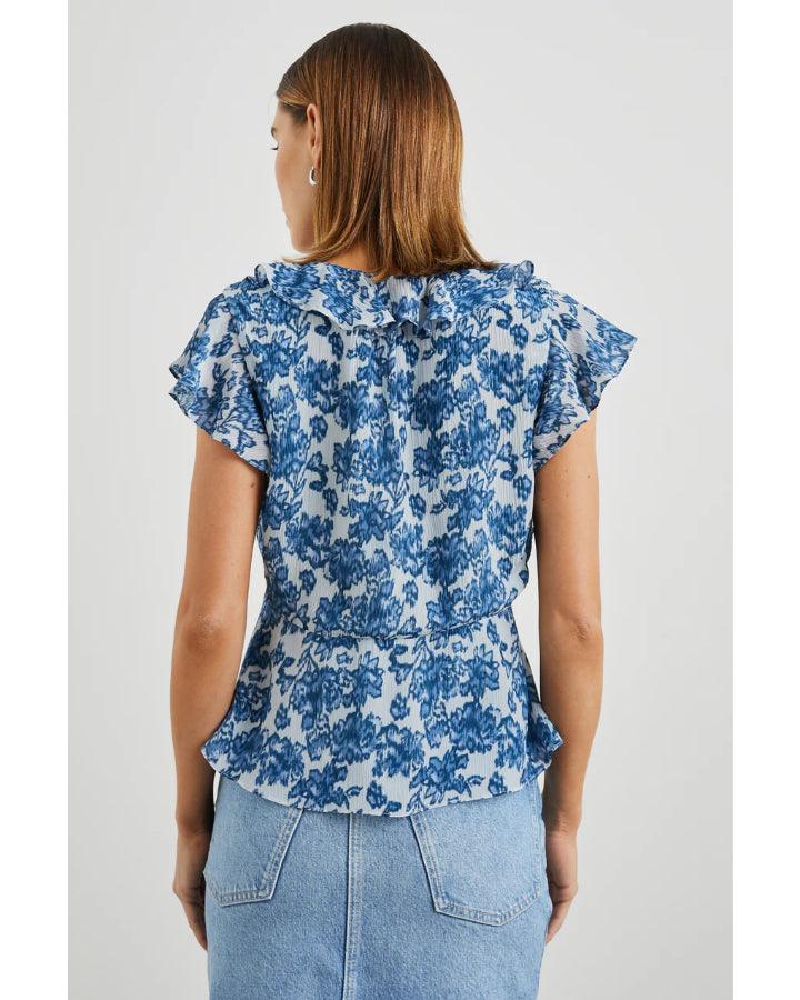 Rails Carmine Chambray Floral Top