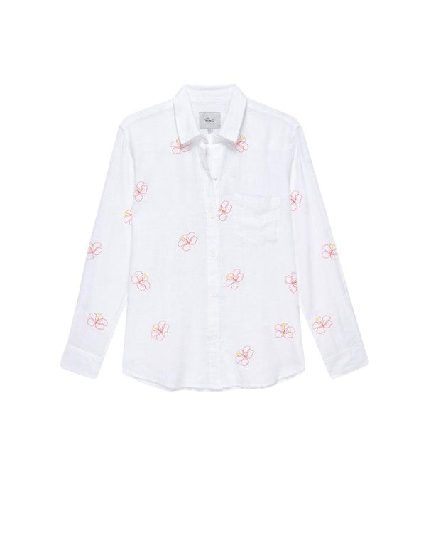 Rails Charli Hibiscus Embroidered Shirt