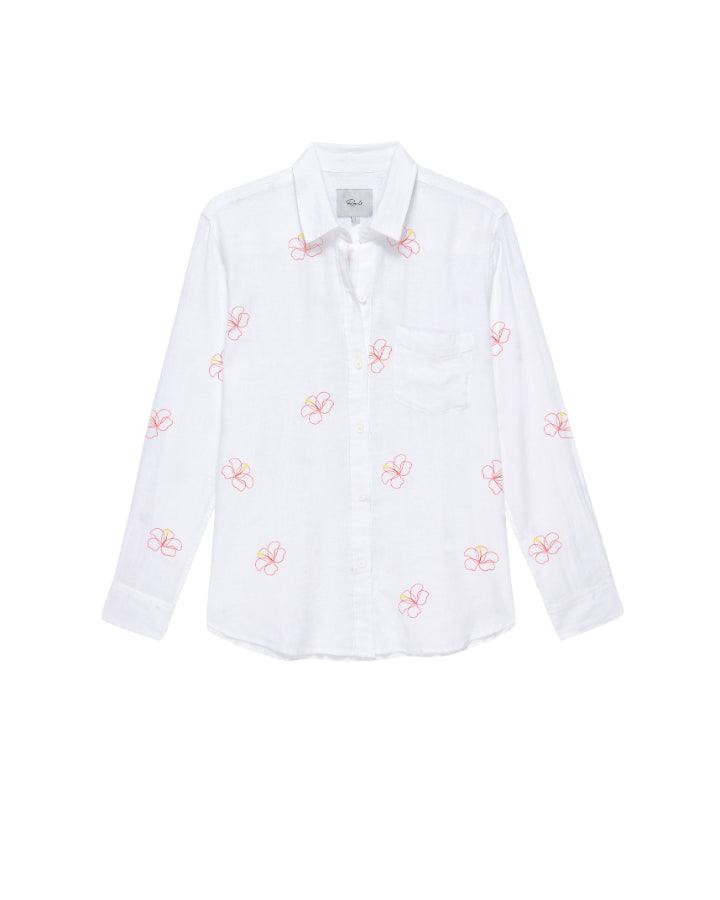 Rails Charli Hibiscus Embroidered Shirt