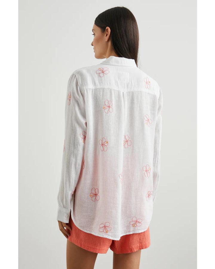 Rails Charli Hibiscus Embroidered Shirt