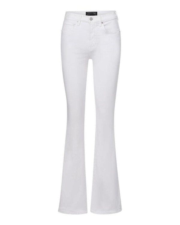 Veronica Beard Beverly Skinny Flare Jeans White