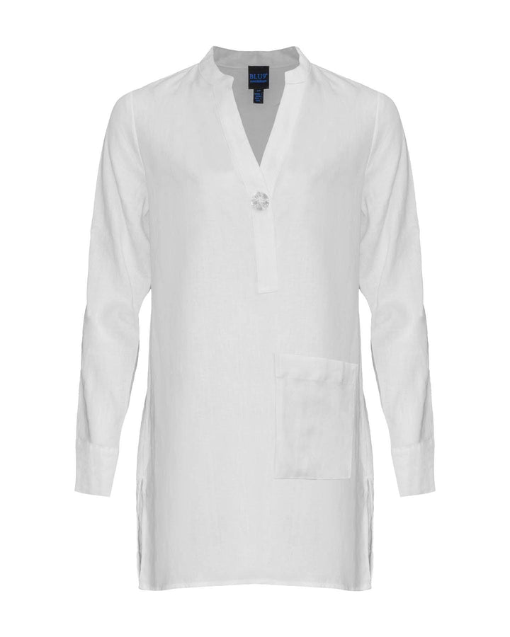 Blush No. 9 - Linen Tunic White