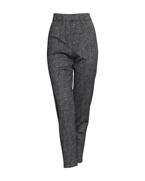 D-Exterior - Herringbone Pull On Pants