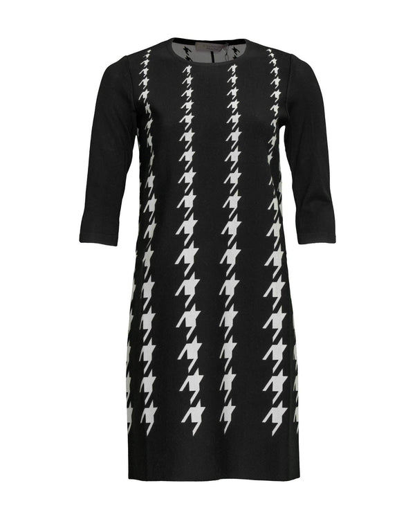 D-Exterior - Houndstooth Print Dress