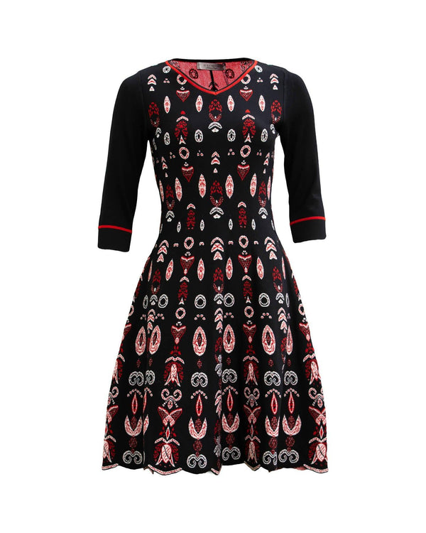 D-Exterior - Jacquard Butterfly Dress