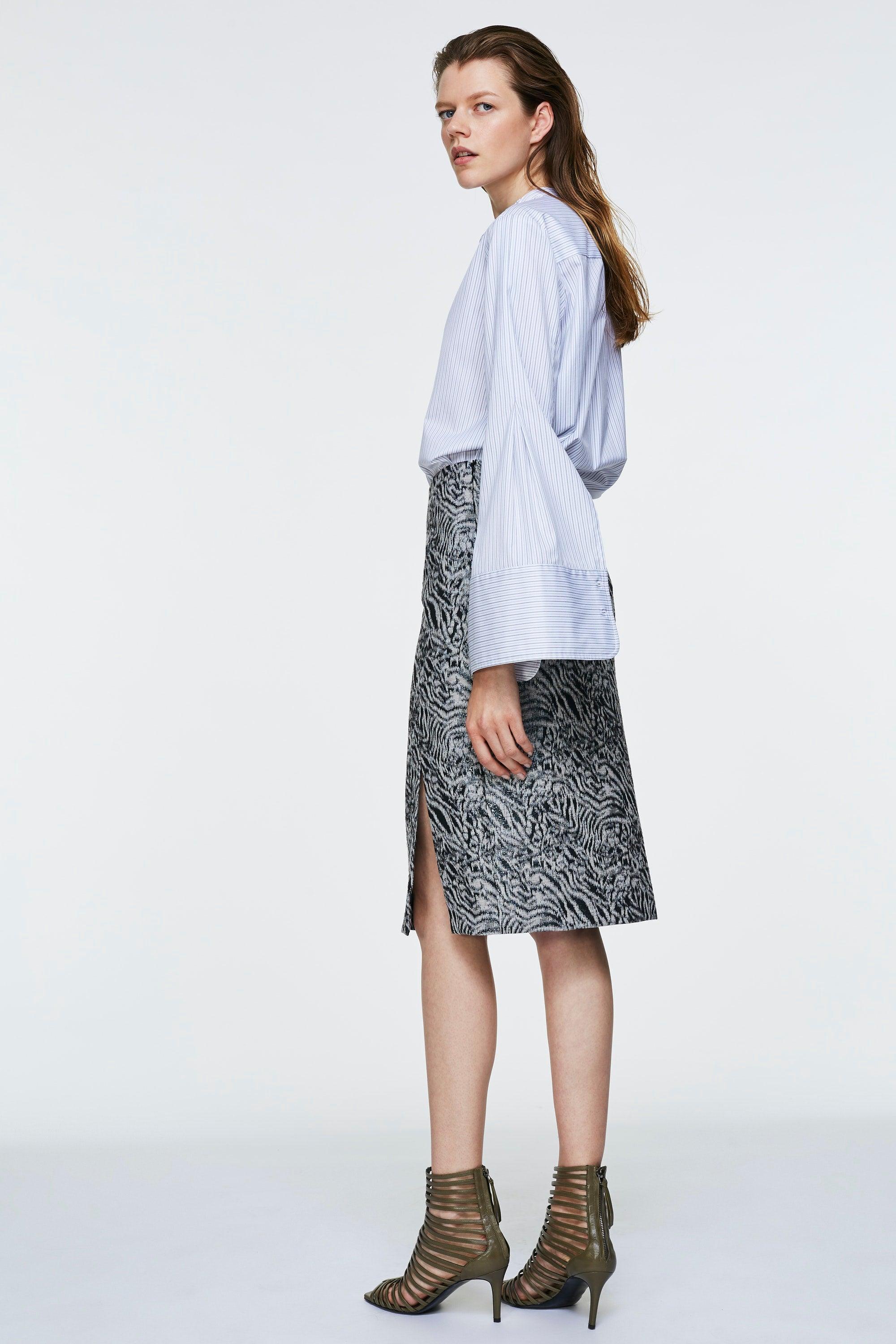 Joie snake 2024 print skirt