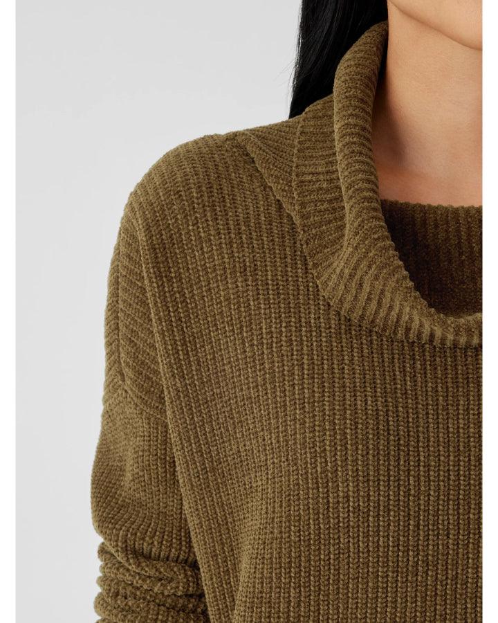 Eileen Fisher - Cowl Neck Chenille Pullover