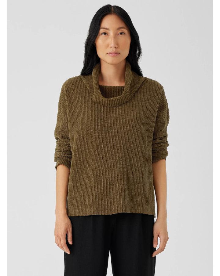 Eileen Fisher - Cowl Neck Chenille Pullover