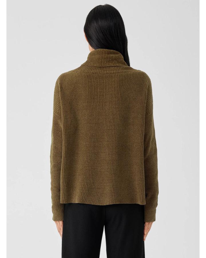 Eileen Fisher - Cowl Neck Chenille Pullover