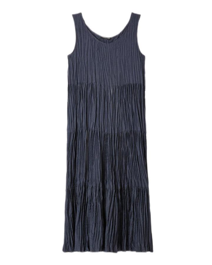 Eileen Fisher - Crushed Silk Tiered Dress