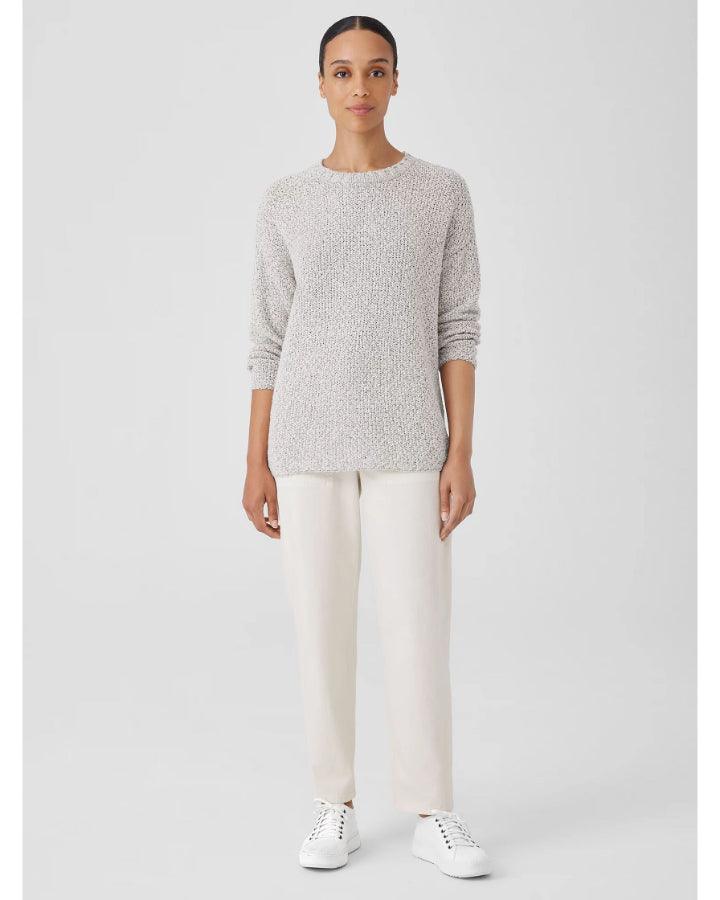 Eileen Fisher - Peruvian Cotton Crimp Crew Neck KnitTunic