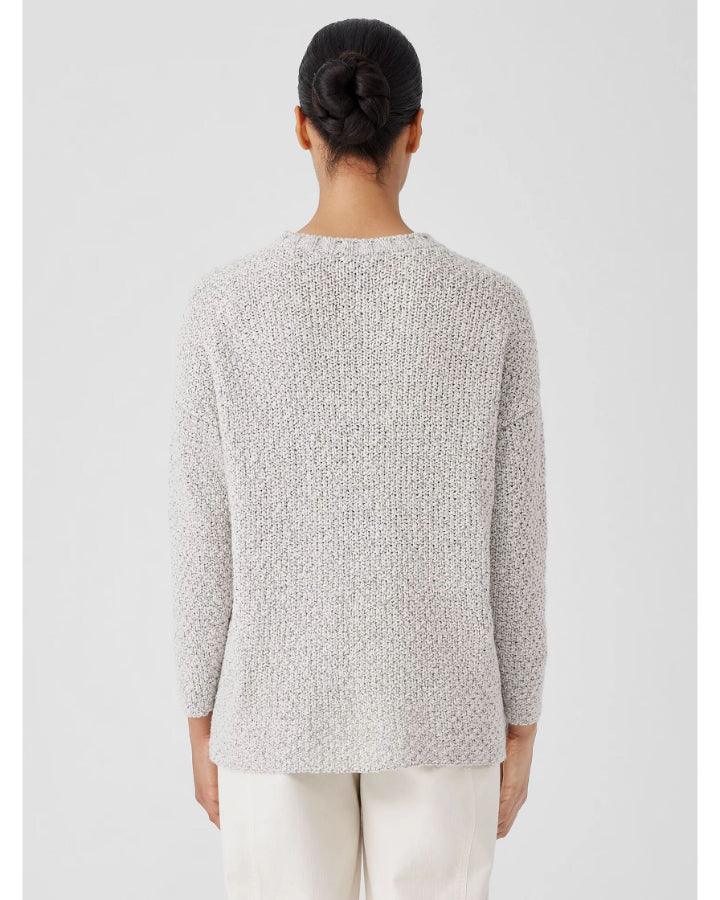 Eileen Fisher - Peruvian Cotton Crimp Crew Neck KnitTunic