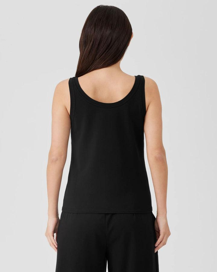 Eileen Fisher Pima Cotton Stretch Jersey Scoop Neck Tank – BLU'S