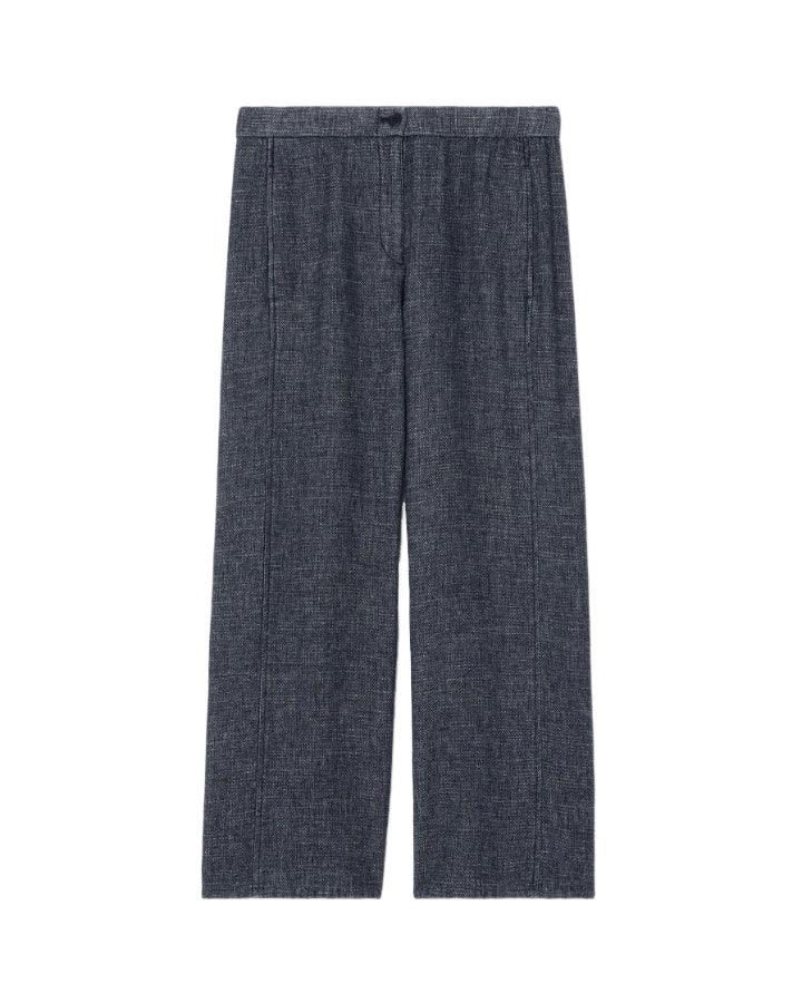 Eileen Fisher - Tweedy Hemp Cotton Wide Leg Pant