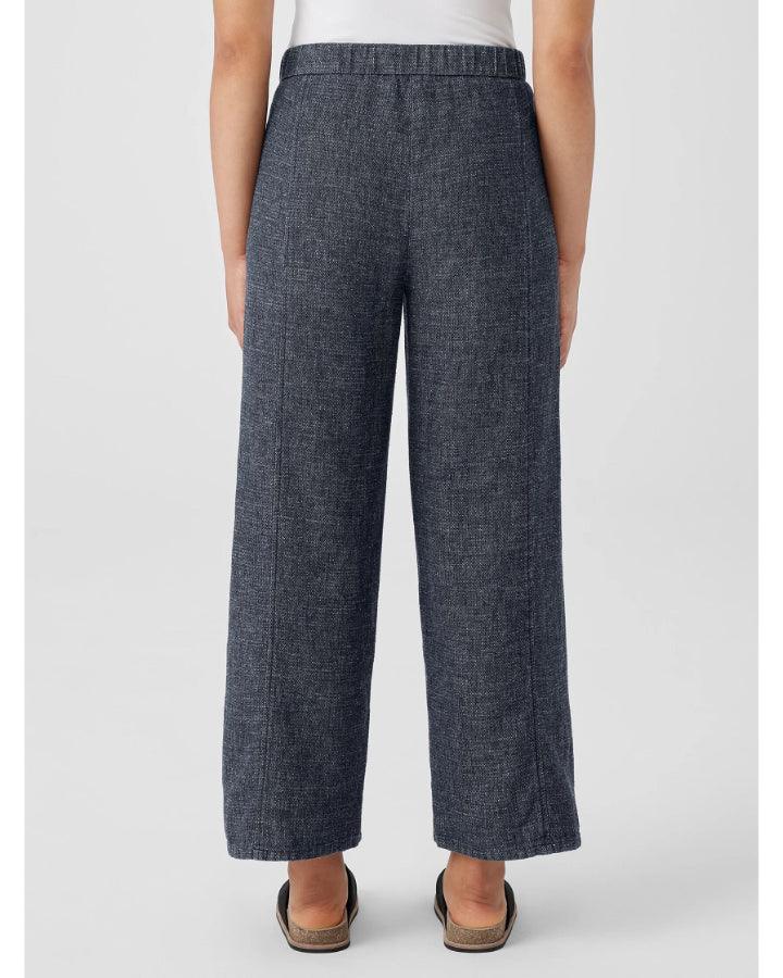 Eileen Fisher - Tweedy Hemp Cotton Wide Leg Pant