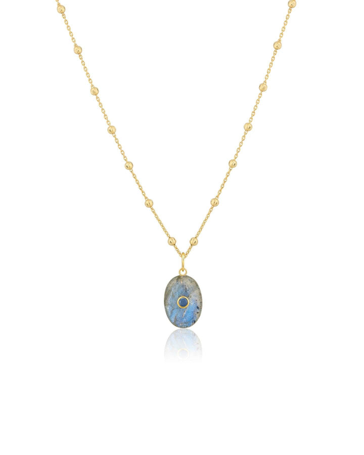 Ela Rae - Oval Labradorite Necklace