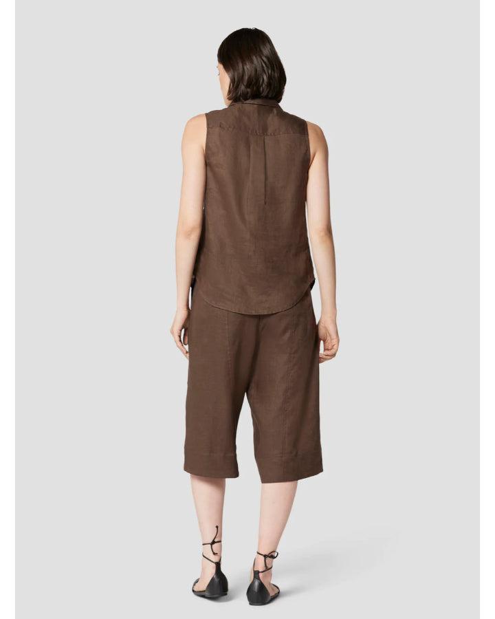 Equipment - Camila Linen Sleeveless Shirt