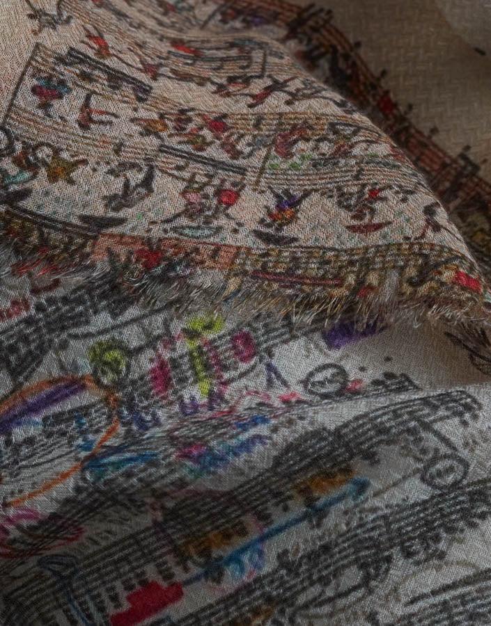 Faliero Sarti - Musical Print Scarf