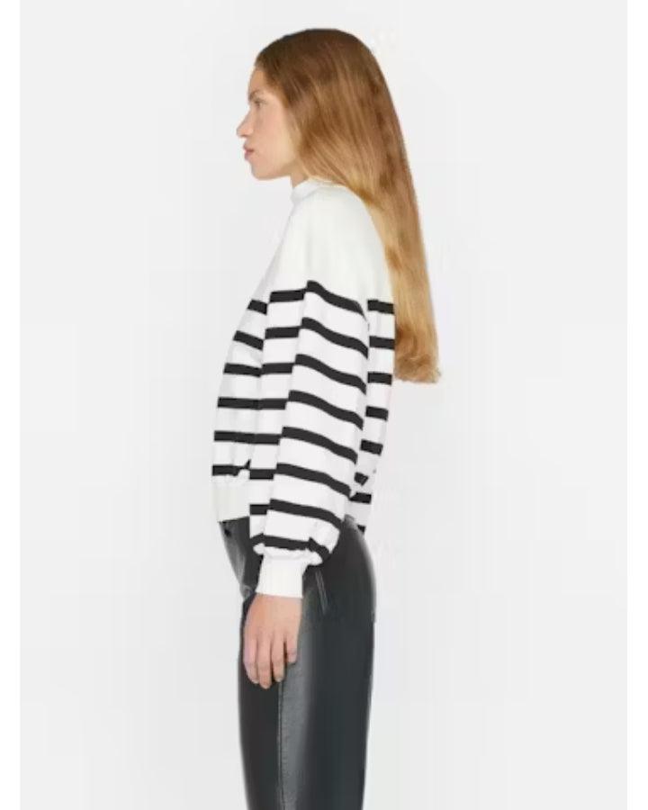 Frame - Balloon Sleeve Mock Neck Sweatshirt