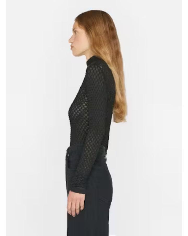 Frame - Mesh Lace Turtleneck