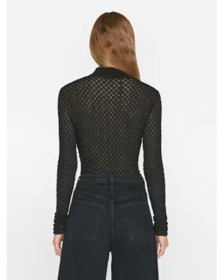 Frame - Mesh Lace Turtleneck