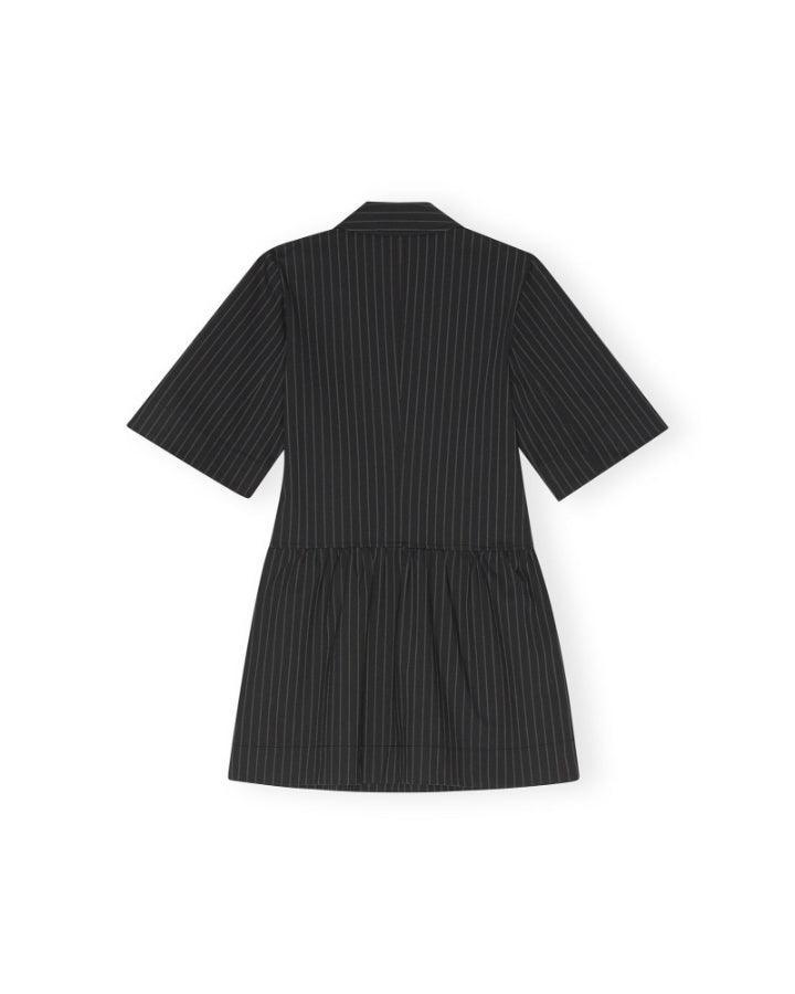 White pinstripe hot sale dress