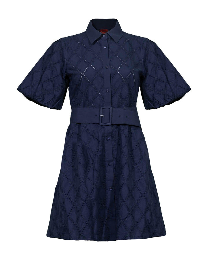 Hugo - Kyna Eyelet Shirt Dress