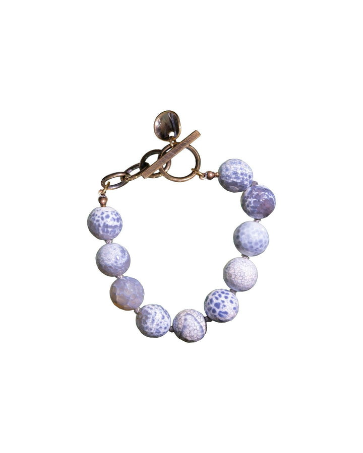 Karyn Chopik - Frozen In Time Blue Agate Bracelet