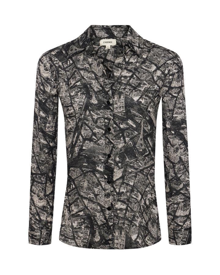 L'Agence - Nina Paris Map Blouse