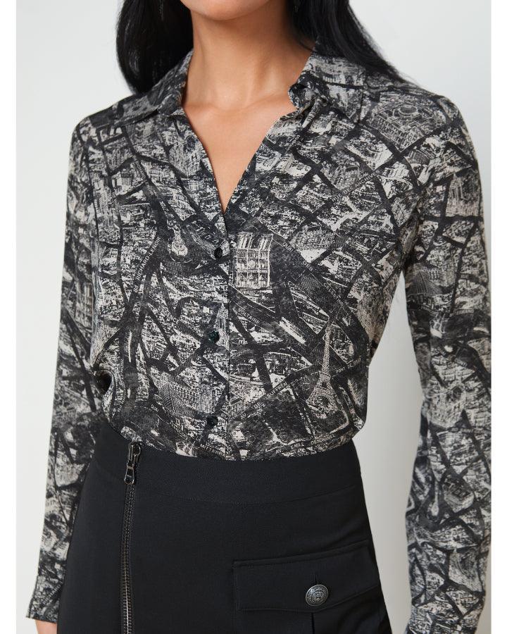 L'Agence - Nina Paris Map Blouse