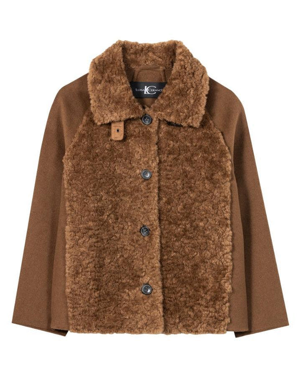 Luisa Cerano - Faux Fur Wool Mix Coat