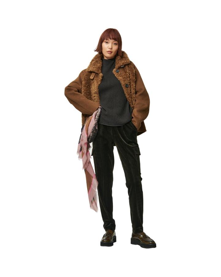 Luisa Cerano - Faux Fur Wool Mix Coat