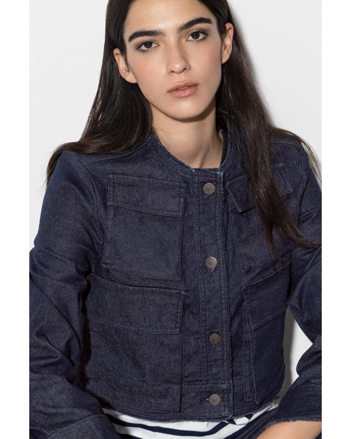 Luisa Cerano - Luisa Cerano Denim 4 Pocket Cropped Jacket