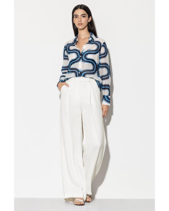 Luisa Cerano - Luisa Cerano Gabardine Wide Leg Pants