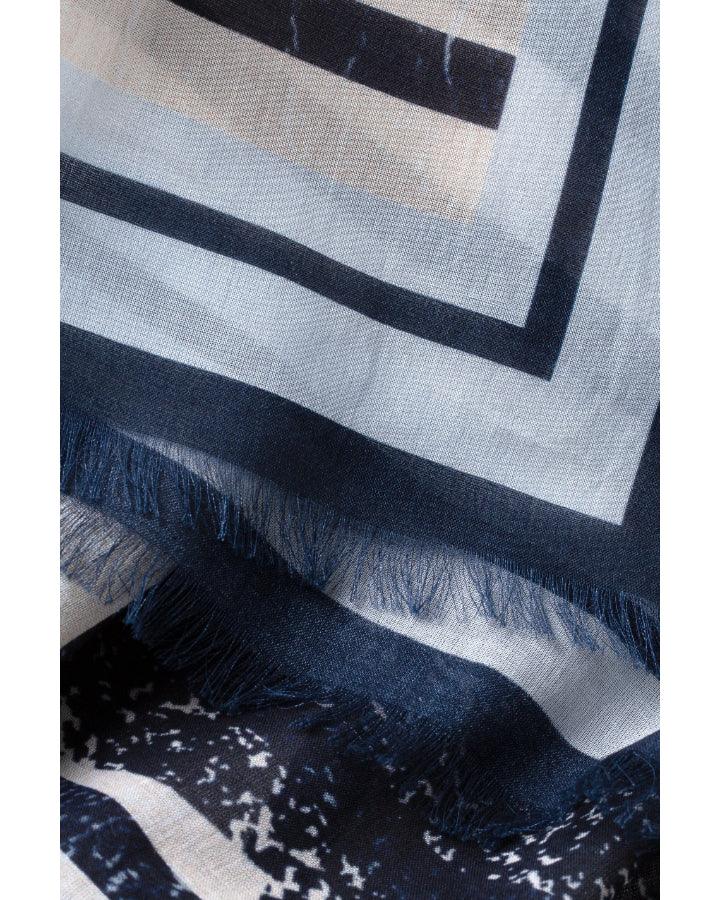 Luisa Cerano - Luisa Cerano Stripe Lettering Scarf