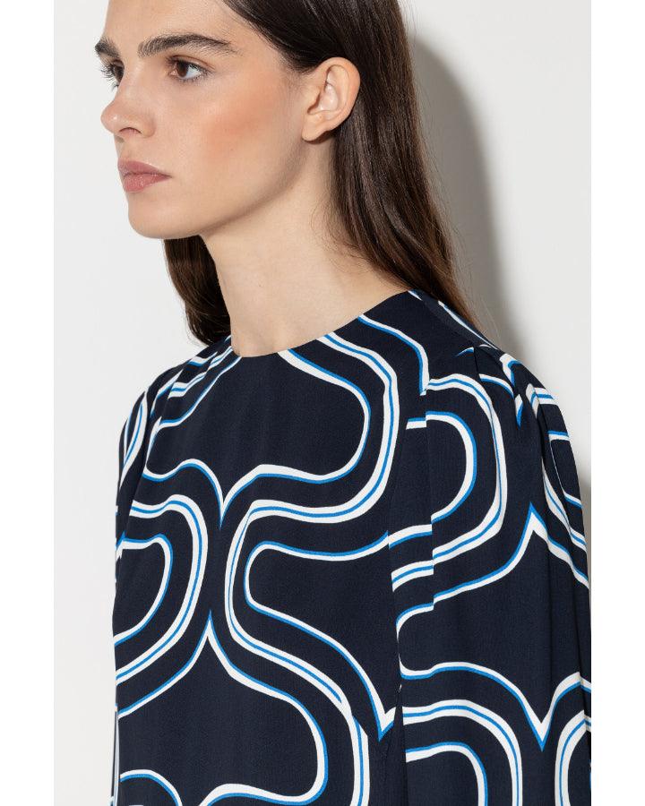 Luisa Cerano - Luisa Cerano Wave Print Dress