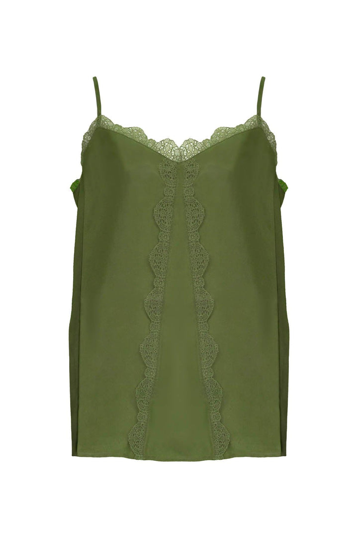 Luisa Cerano - Silk Cami Green