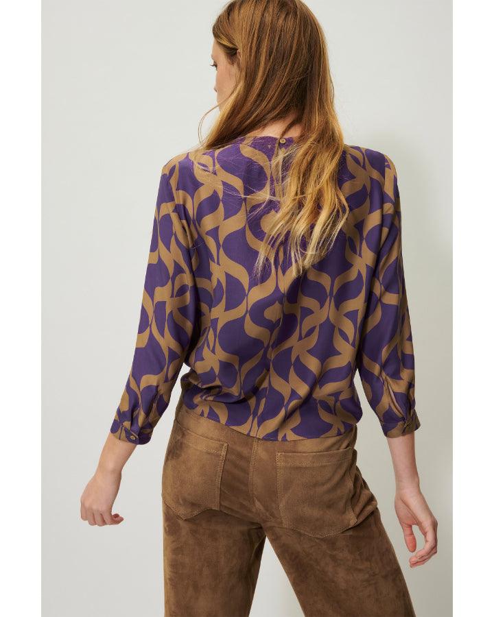 Luisa Cerano - Tapestry Print Blouse