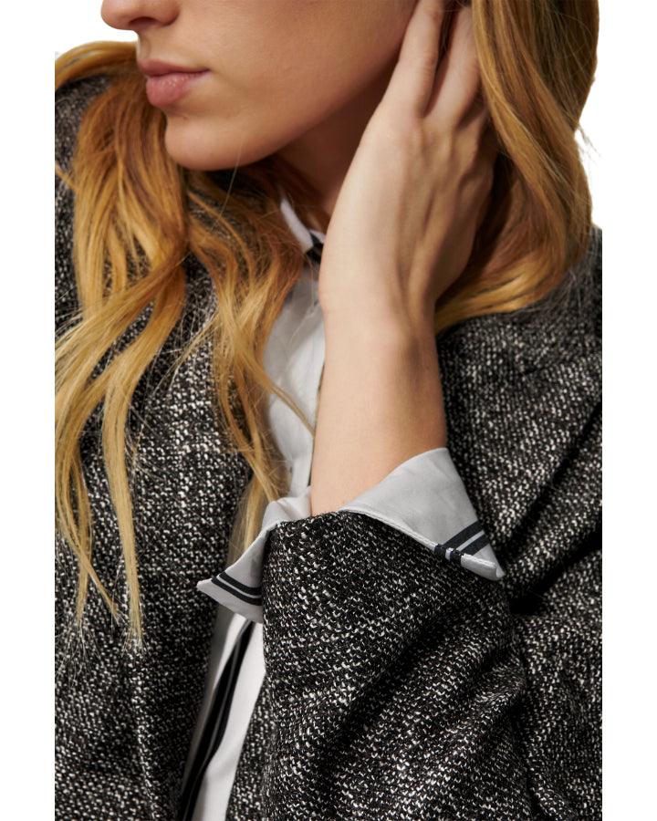 Luisa Cerano - Tweed Wool One Button Blazer