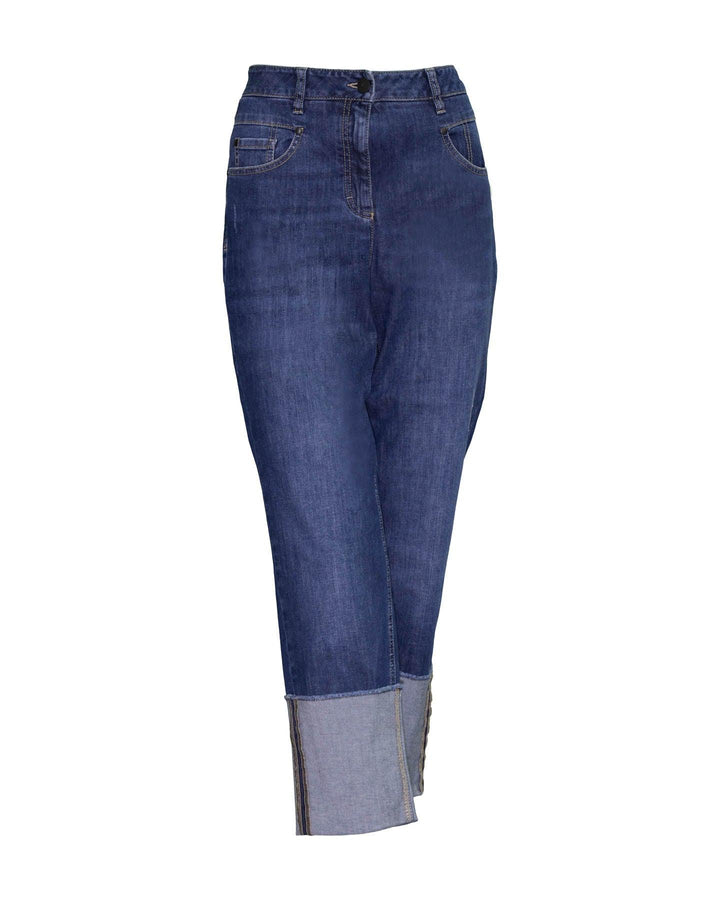 Luisa Cerano - Wide Cuff Denim Jeans